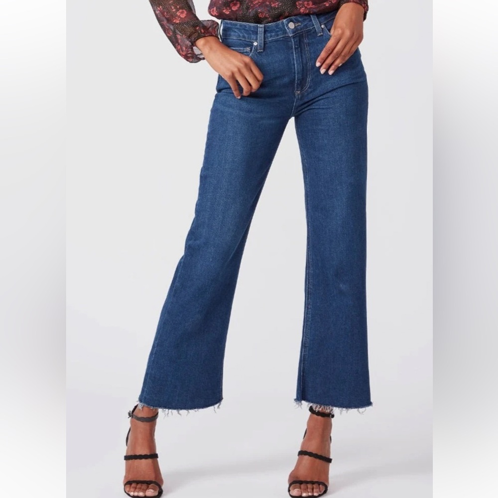 PAIGE Blue Flare & Wide Leg Jeans
